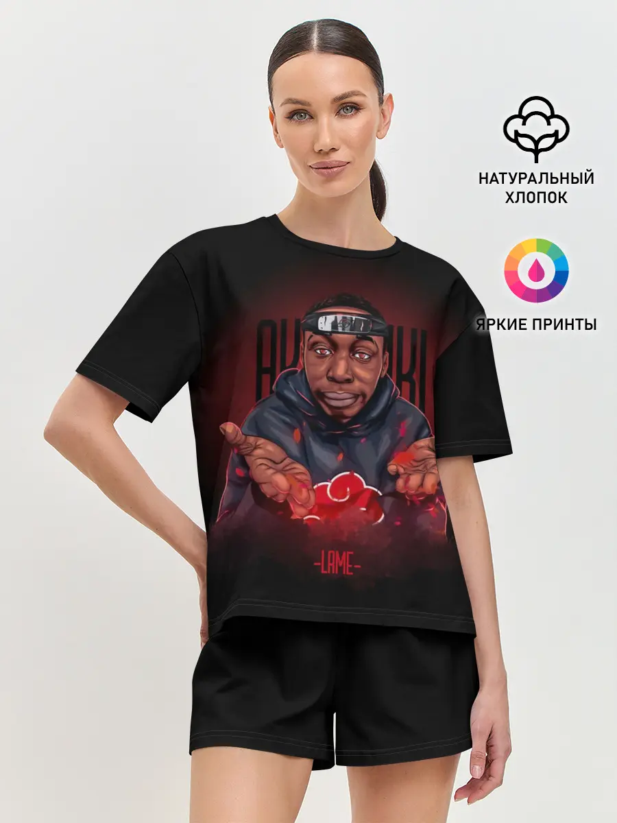 Женская пижама с шортами / Akatsuki Lame