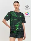 Женская пижама с шортами / ЗЕЛЁНОЕ ИЗЛУЧЕНИЕ