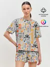 Женская пижама с шортами / Металлургия