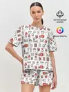 Женская пижама с шортами / Металлург