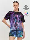 Женская пижама с шортами / CYBERPUNK 2077 NEON | КИБЕРПАНК НЕОН