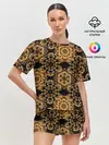 Женская пижама с шортами / классические узоры