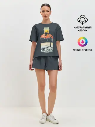 Женская пижама с шортами / Философия