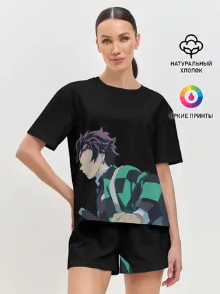 Женская пижама с шортами / Tanjirou Kamado