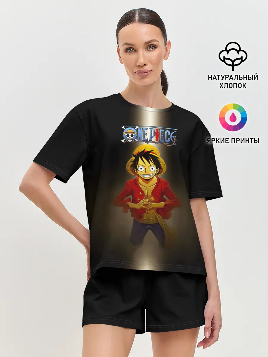 Женская пижама с шортами / Луффи One Piece. Большой куш