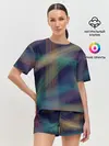Женская пижама с шортами / разноцветная
