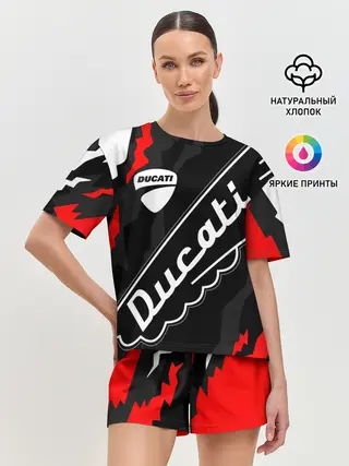 Женская пижама с шортами / DUCATI / ДУКАТИ / SPORT