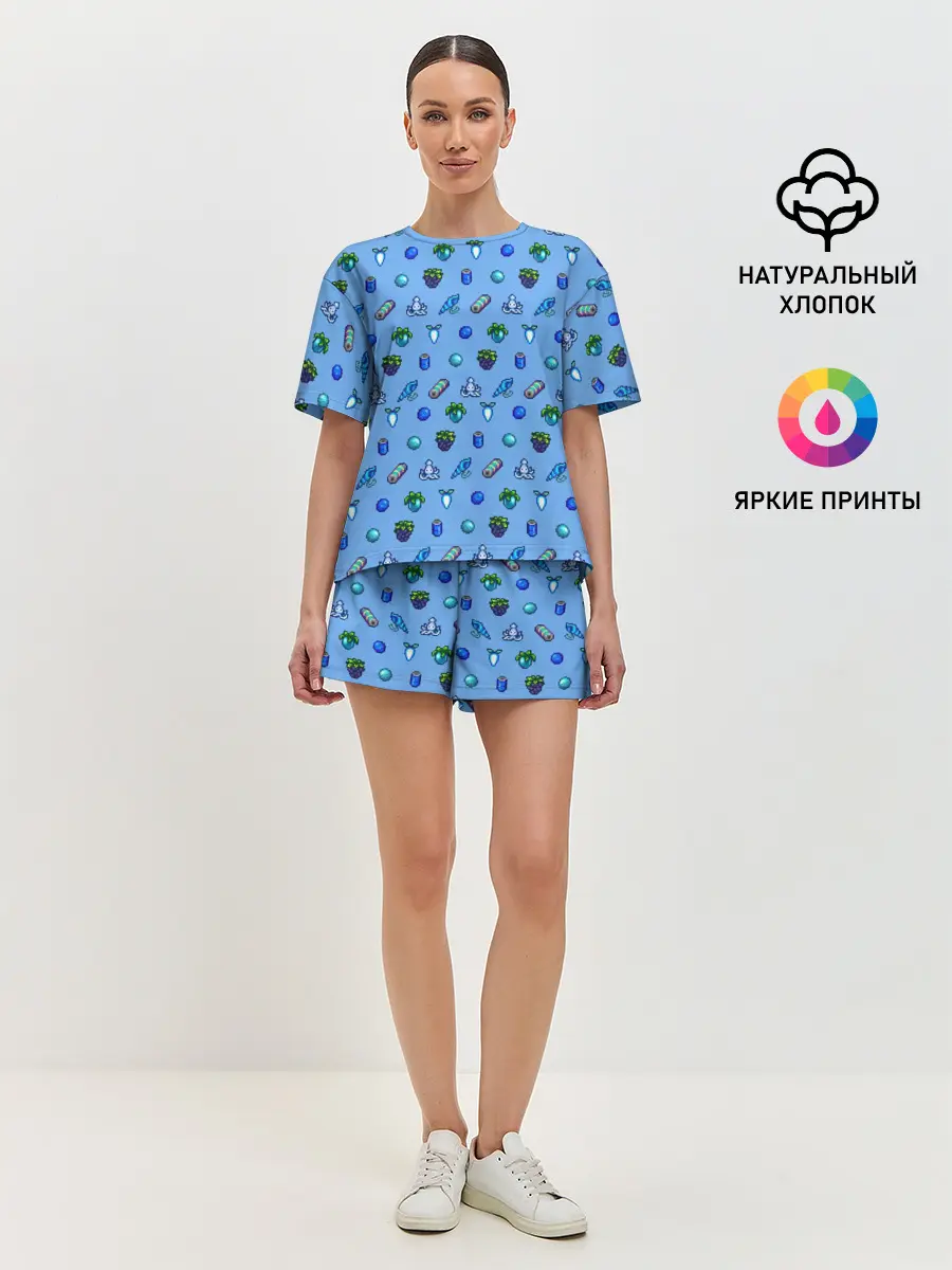 Женская пижама с шортами / Stardew valley. Pattern