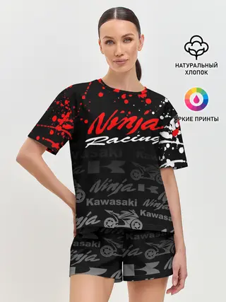 Женская пижама с шортами / KAWASAKI NINJA / NINJA RACING