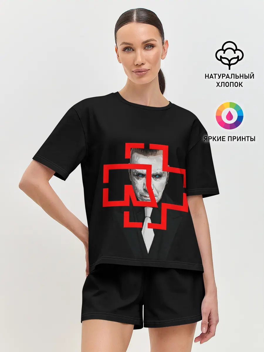 Женская пижама с шортами / Тилль Линдеманн | РАМШТАЙН