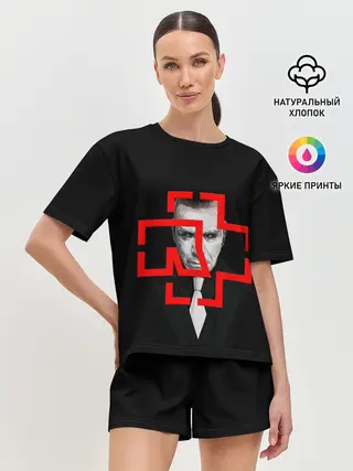 Женская пижама с шортами / Тилль Линдеманн | РАМШТАЙН