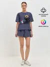 Женская пижама с шортами / Бойфренд и Монстр