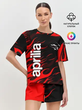 Женская пижама с шортами / APRILIA / АПРИЛИЯ / MOTO