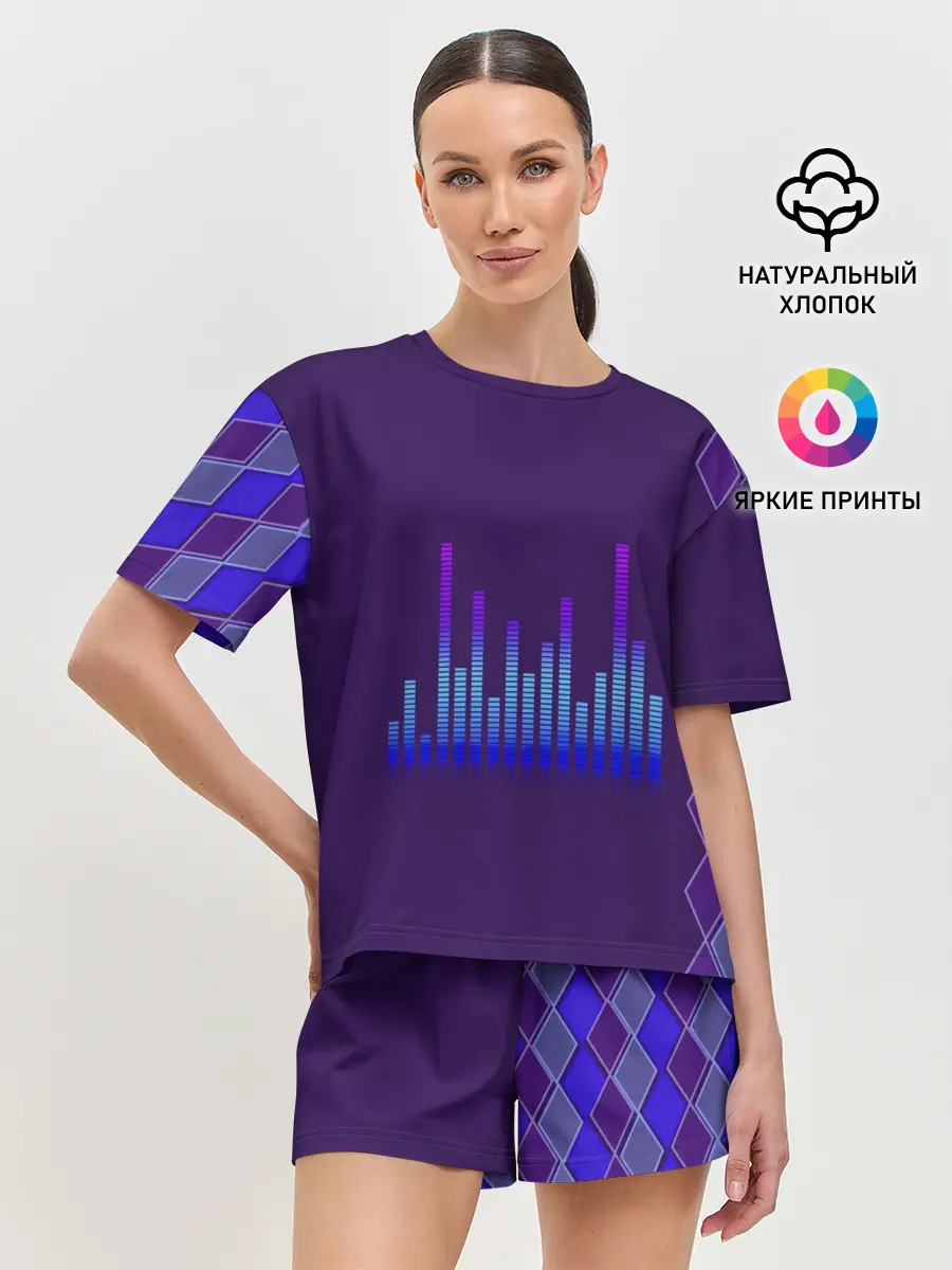Женская пижама с шортами / Эквалайзер