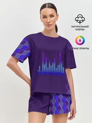 Женская пижама с шортами / Эквалайзер