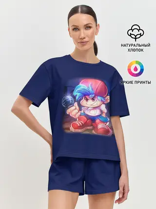 Женская пижама с шортами / Friday Night Funkin Бойфренд
