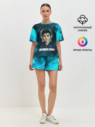 Женская пижама с шортами / Billie | GreenDay | ГринДай