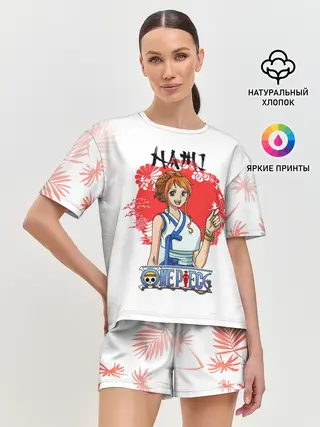 Женская пижама с шортами / Нами One Piece. Большой куш