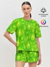 Женская пижама с шортами / СЛИЗЬ / SLIME / ТЕКСТУРА