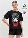 Женская пижама с шортами / Панда Танкист