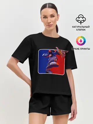 Женская пижама с шортами / Logo LB