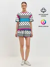 Женская пижама с шортами / Молодежный современный узор
