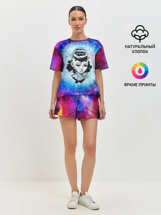 Женская пижама с шортами / ГОСПОЖА ГАЛАКТИКА | SPACE GIRL