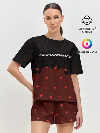 Женская пижама с шортами / БМВ Performance - Соты
