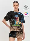 Женская пижама с шортами / Пивозавр - Краска