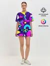 Женская пижама с шортами / Геометрические фигуры