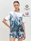 Женская пижама с шортами / Абстрактная мазаика витраж