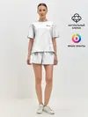 Женская пижама с шортами / PSG | Core Big Logo White