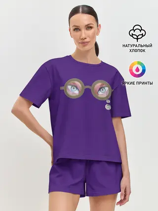 Женская пижама с шортами / Я тебя вижу!