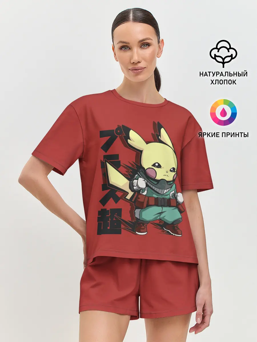 Женская пижама с шортами / Аттака Пикачу