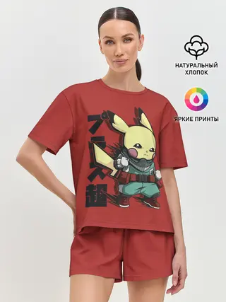 Женская пижама с шортами / Аттака Пикачу