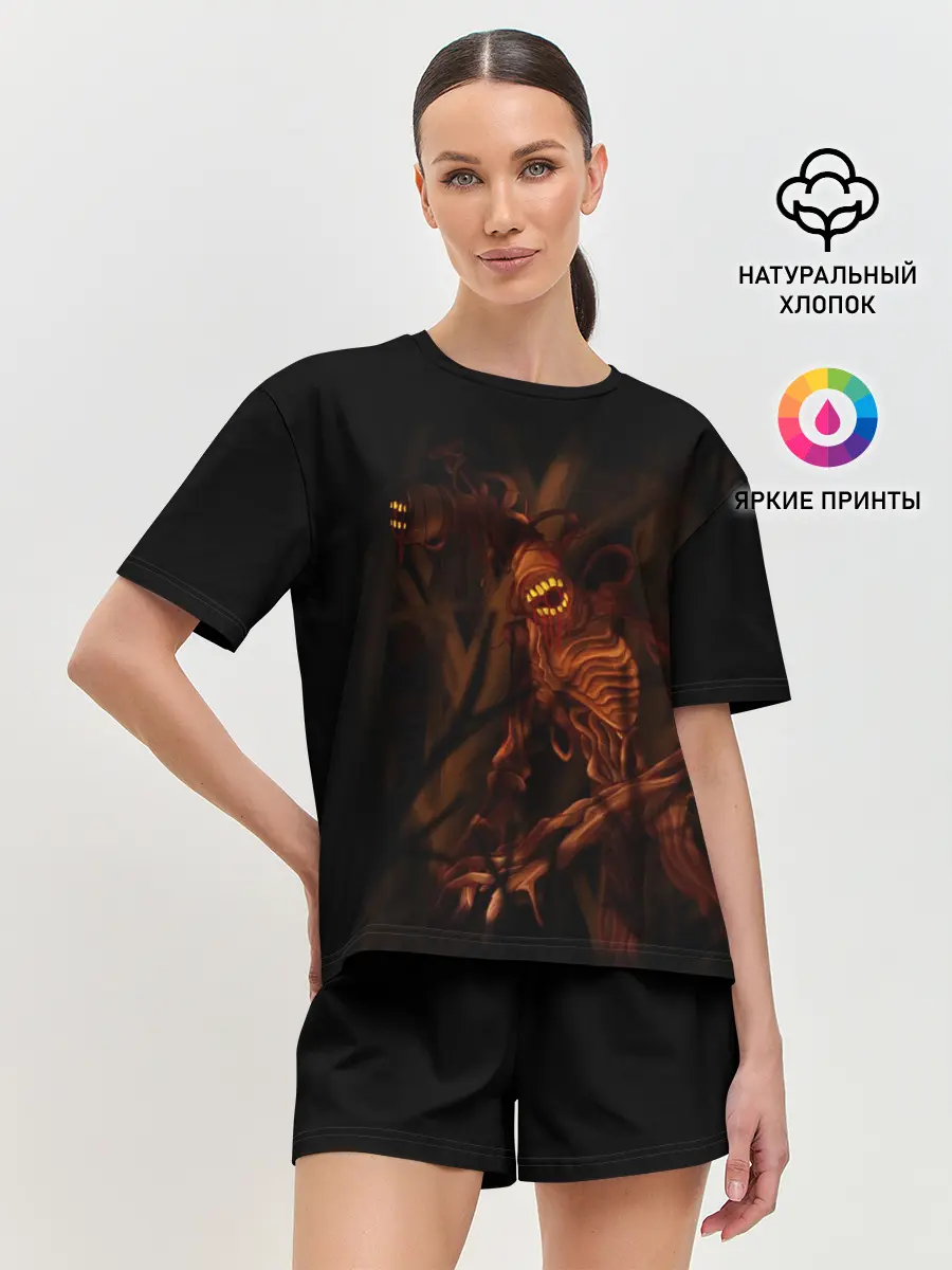 Женская пижама с шортами / СИРЕНОГОЛОВЫЙ