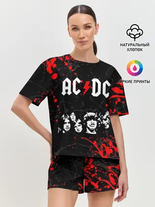 Женская пижама с шортами / AC DC HIGHWAY TO HELL