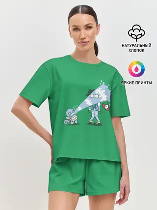 Женская пижама с шортами / Неугомонный Сквиртл