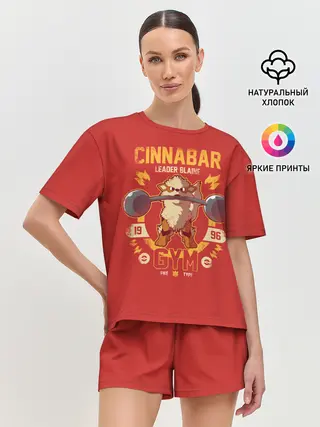 Женская пижама с шортами / Спортзал Синнабара
