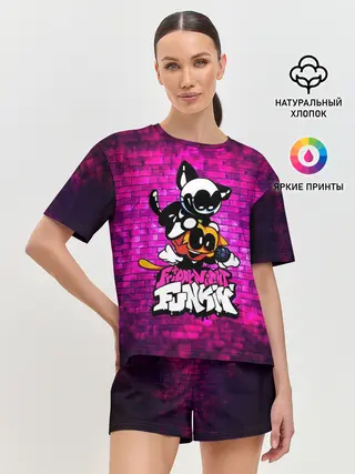Женская пижама с шортами / Скид и Памп