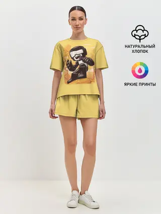 Женская пижама с шортами / Танкист