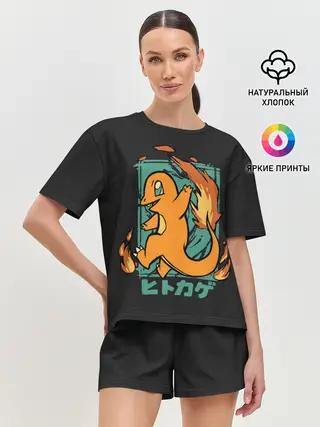 Женская пижама с шортами / Огонь Чермандера