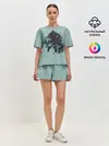 Женская пижама с шортами / Домик Сквиртла