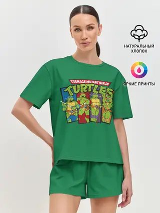 Женская пижама с шортами / Черепашья сила