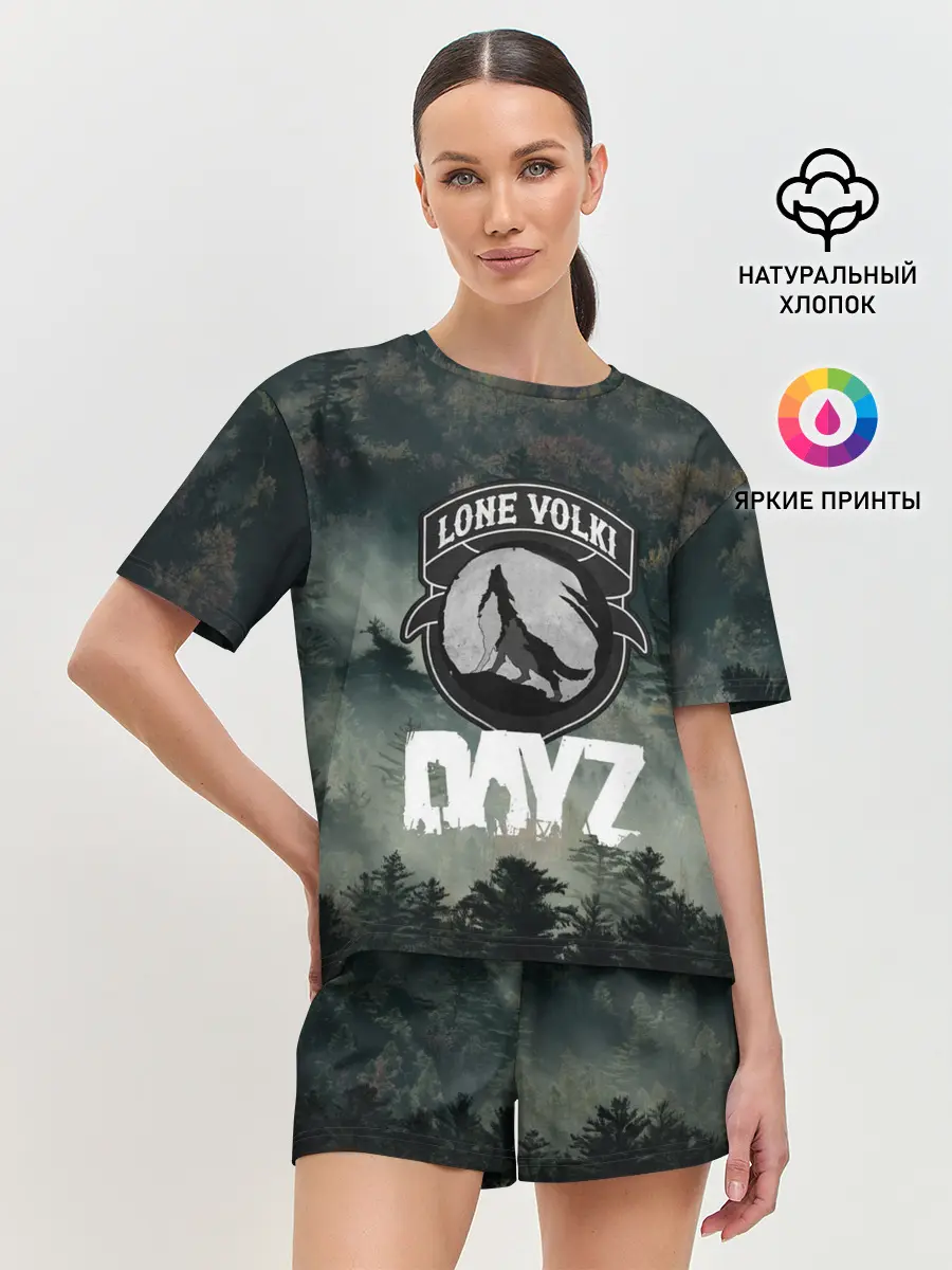 Женская пижама с шортами / LONE VOLKI | DAYZ