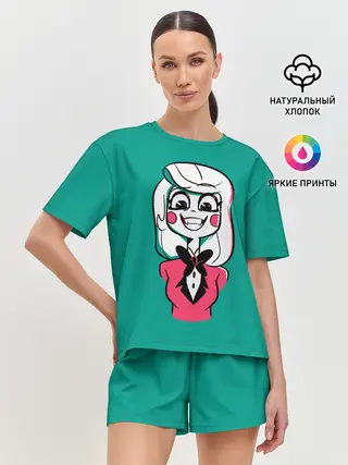 Женская пижама с шортами / Радостная Чарли