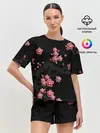 Женская пижама с шортами / САКУРА ЦВЕТЁТ И БЛАГАУХАЕТ