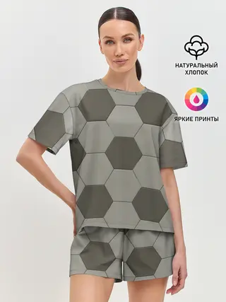 Женская пижама с шортами / ФУТБОЛЬНЫЙ МЯЧ
