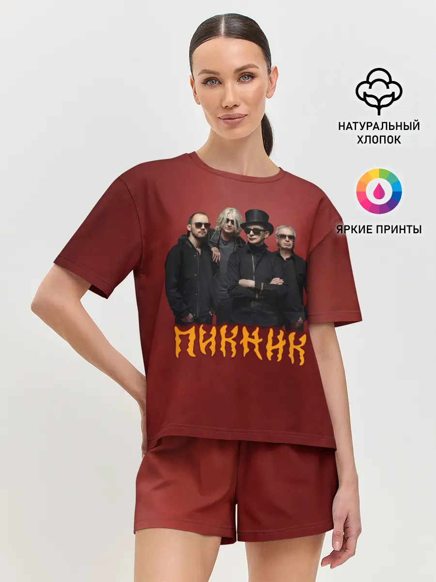 Женская пижама с шортами / Группа Пикник