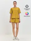 Женская пижама с шортами / Клетка N2